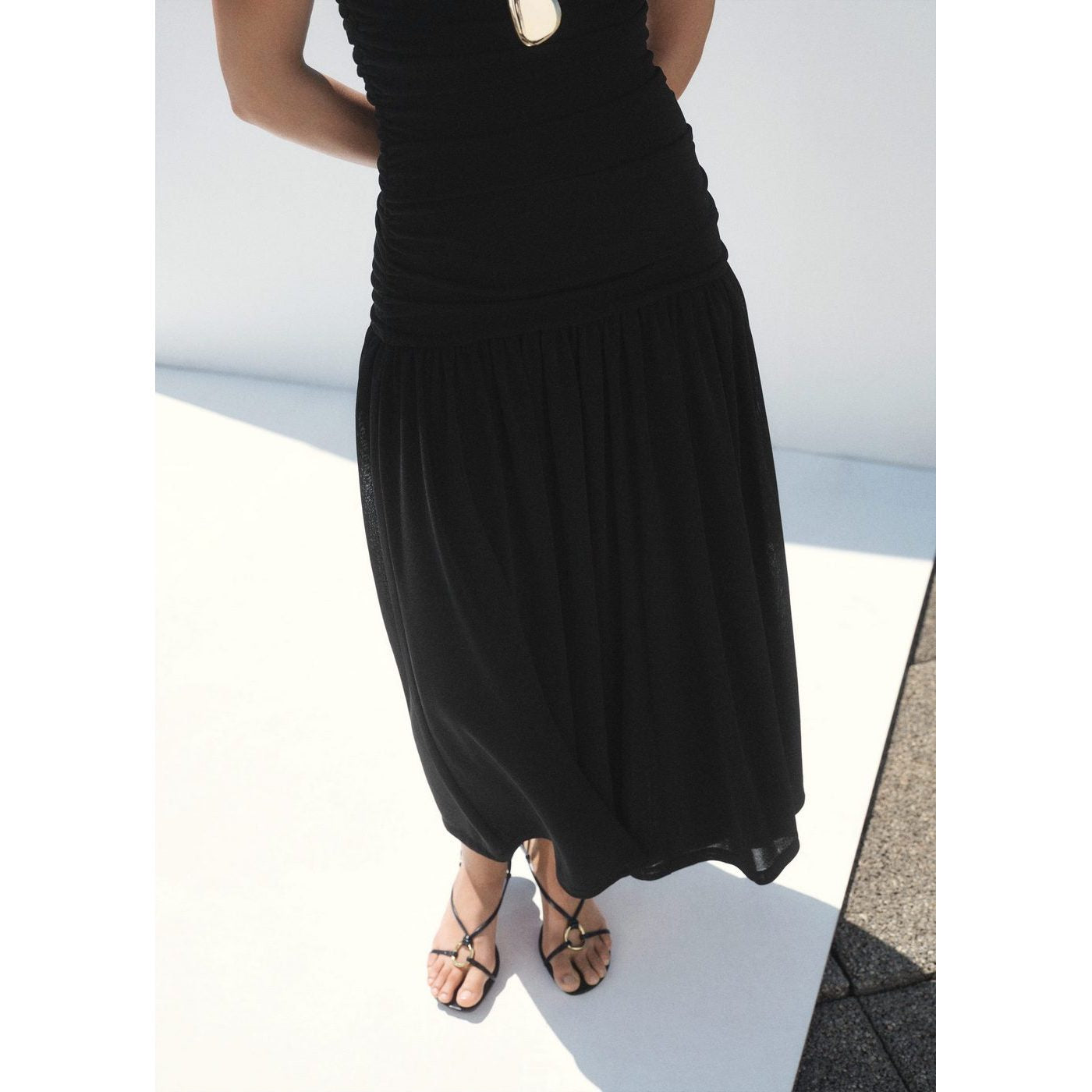 Robe Midi Froncée