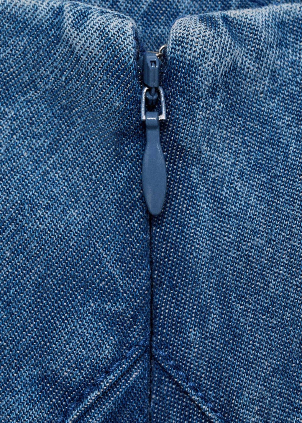 Jupe Midi Denim Coutures