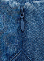 Jupe Midi Denim Coutures