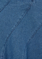 Jupe Midi Denim Coutures