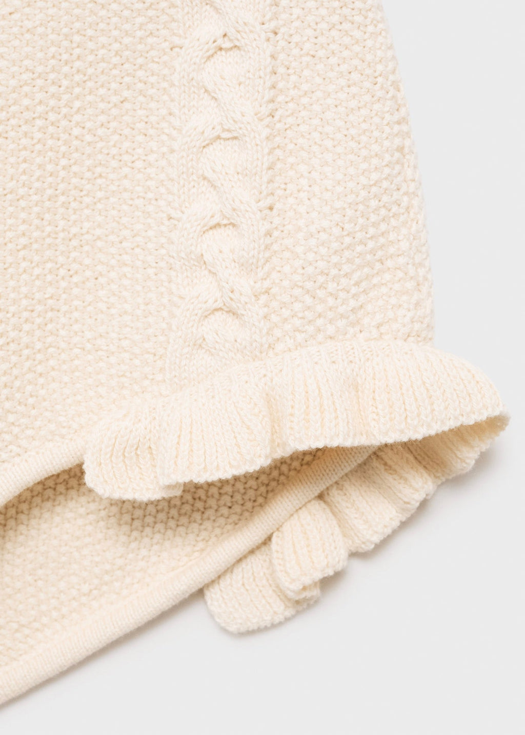 Mini Short En Maille À Volants