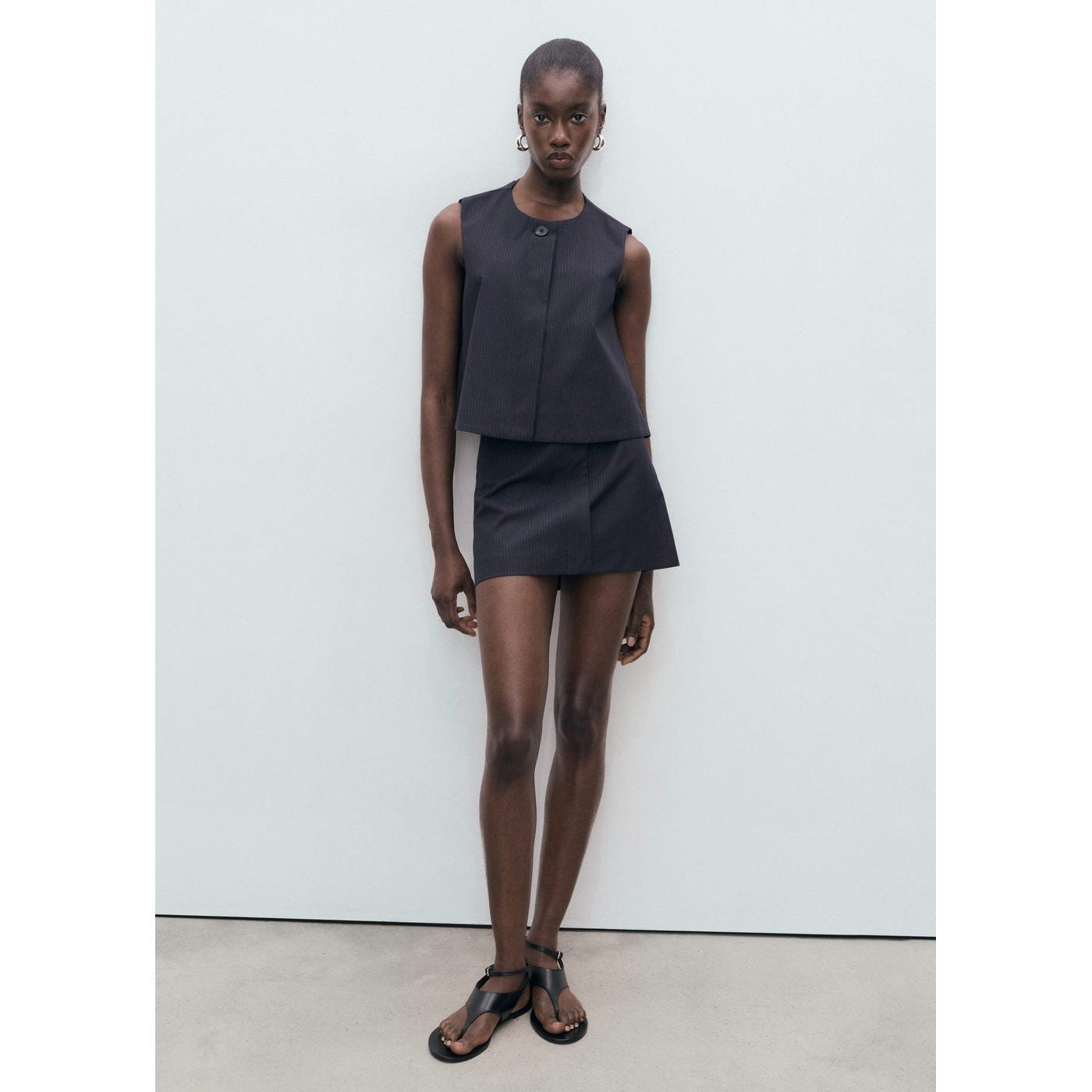 Jupe Courte Rayures Tennis