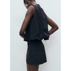Jupe Courte Rayures Tennis