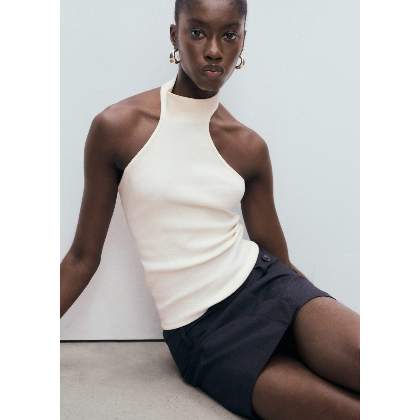 Jupe Courte Rayures Tennis