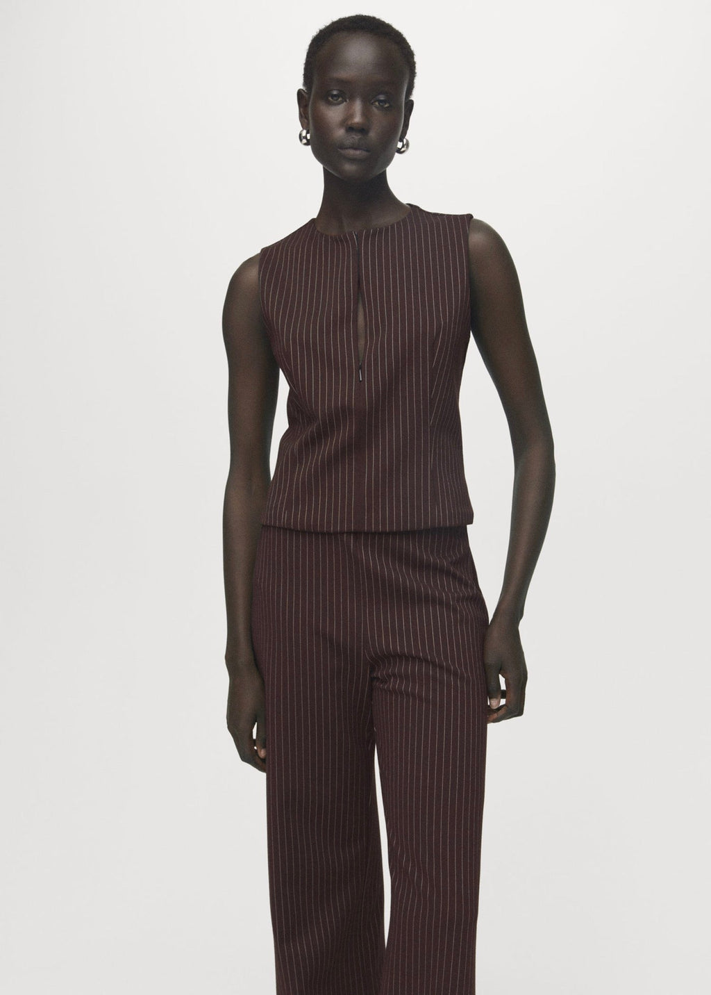 Pantalon Droit Taille Élastique
