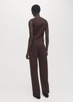 Pantalon Droit Taille Élastique