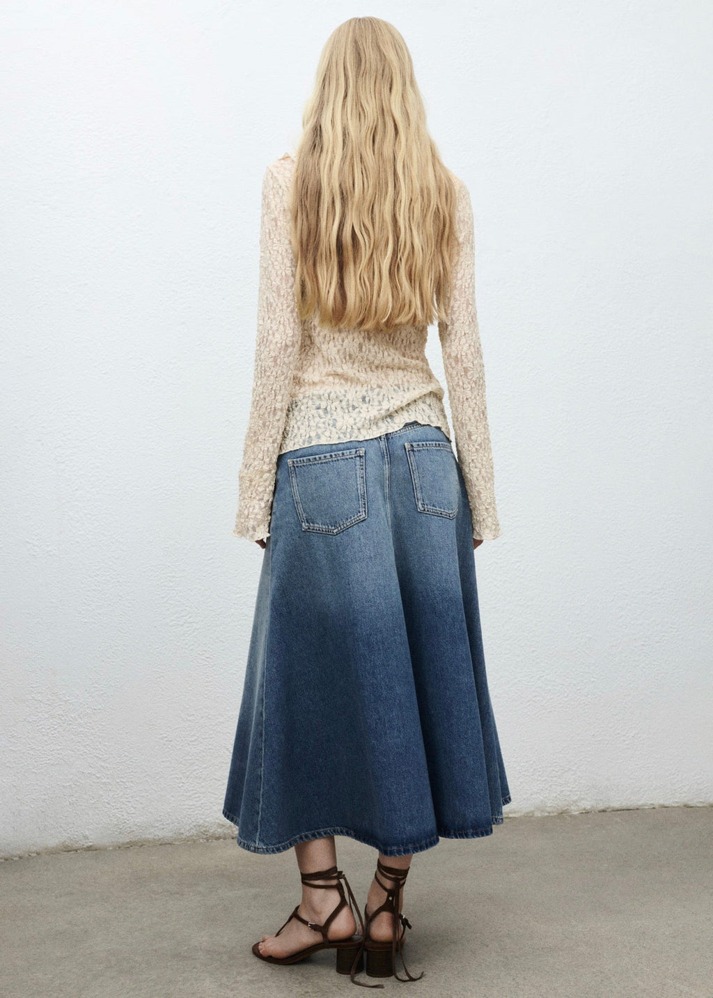 Jupe Midi En Jean
