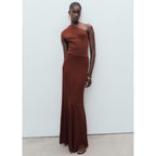 Robe Maille Combiné Asymétrique