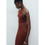 Robe Maille Combiné Asymétrique