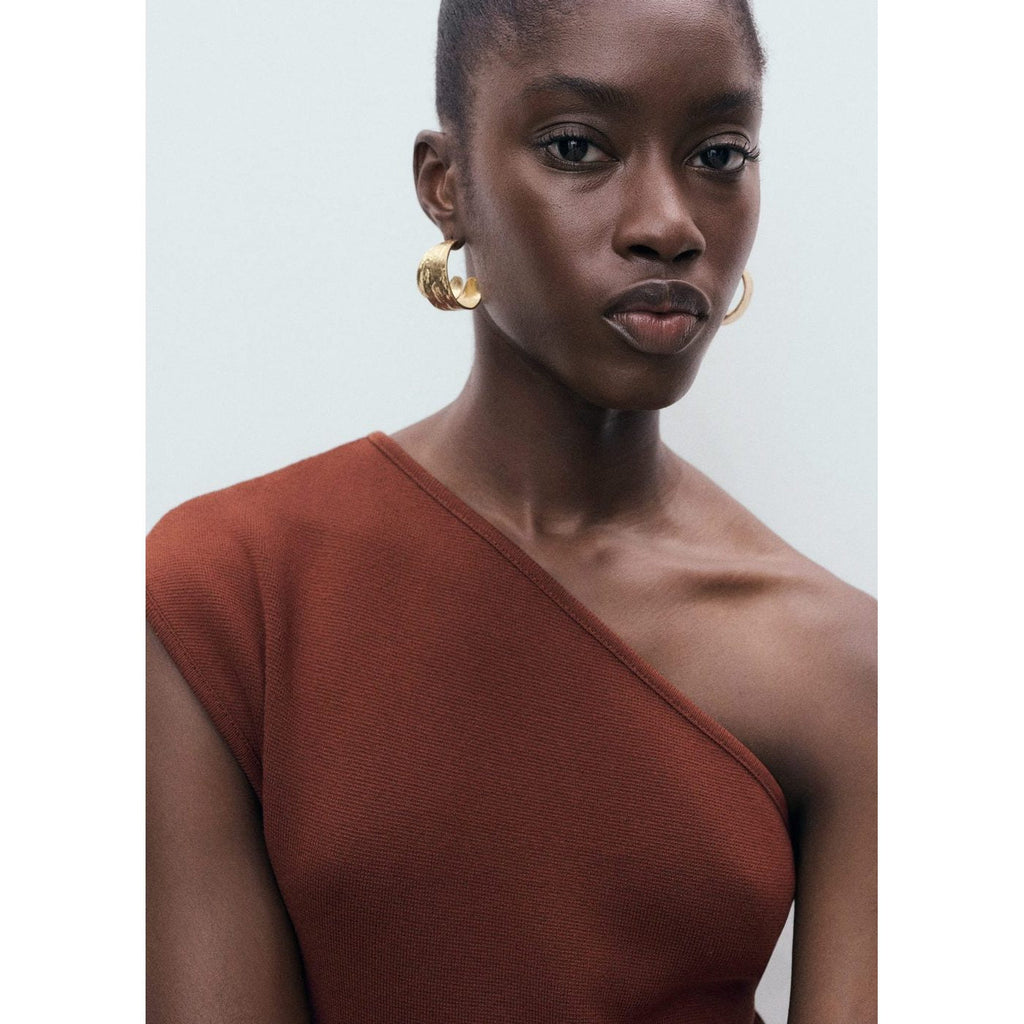 Robe Maille Combiné Asymétrique