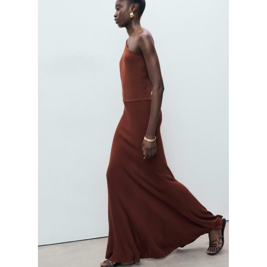 Robe Maille Combiné Asymétrique