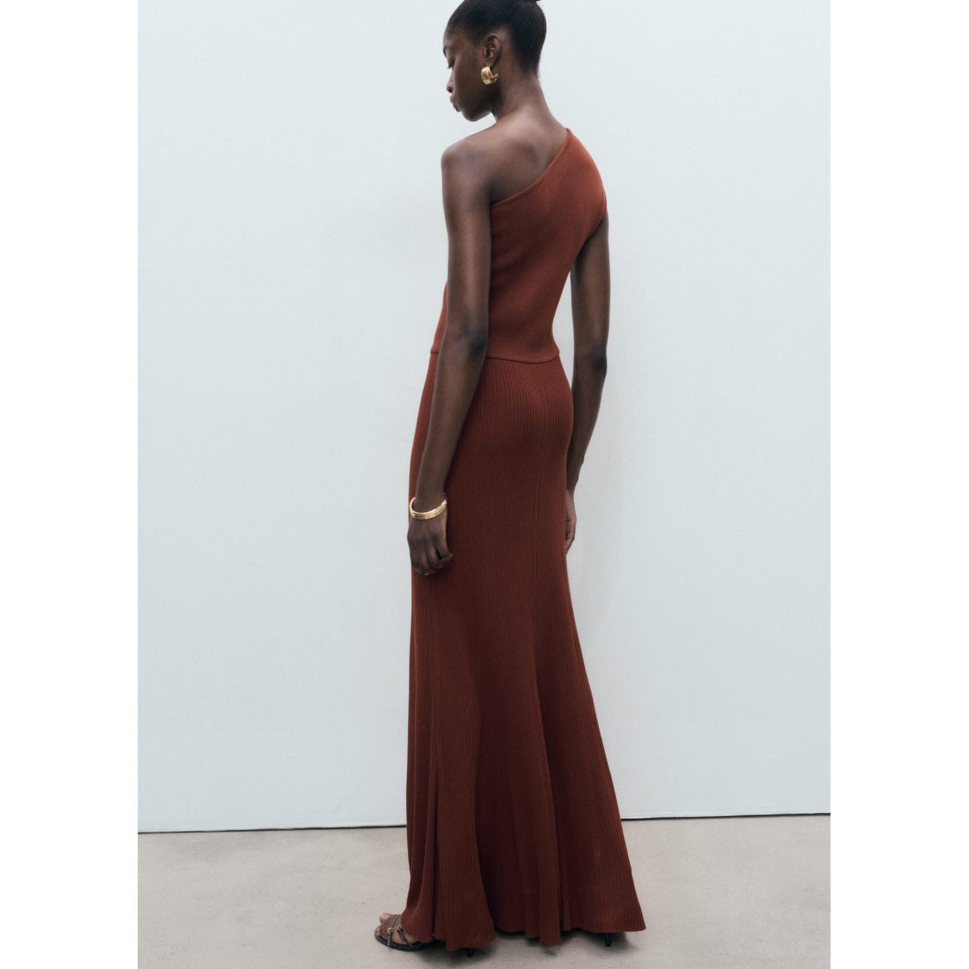 Robe Maille Combiné Asymétrique