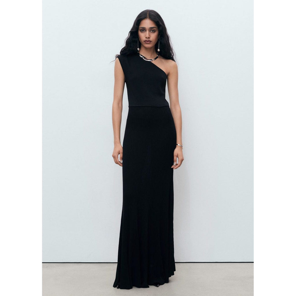 Robe Maille Combiné Asymétrique
