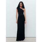 Robe Maille Combiné Asymétrique