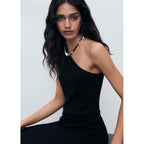 Robe Maille Combiné Asymétrique