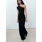 Robe Maille Combiné Asymétrique