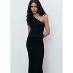 Robe Maille Combiné Asymétrique