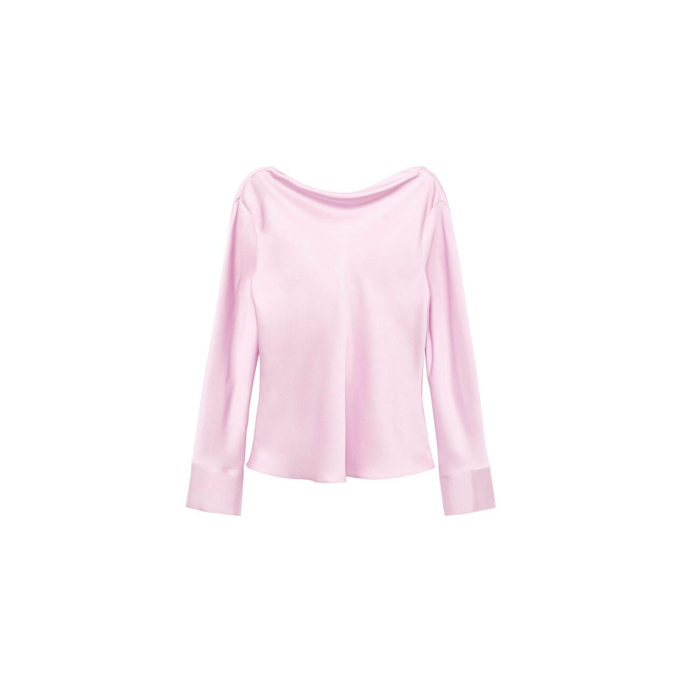 Blouse Satinée Dos Drapé