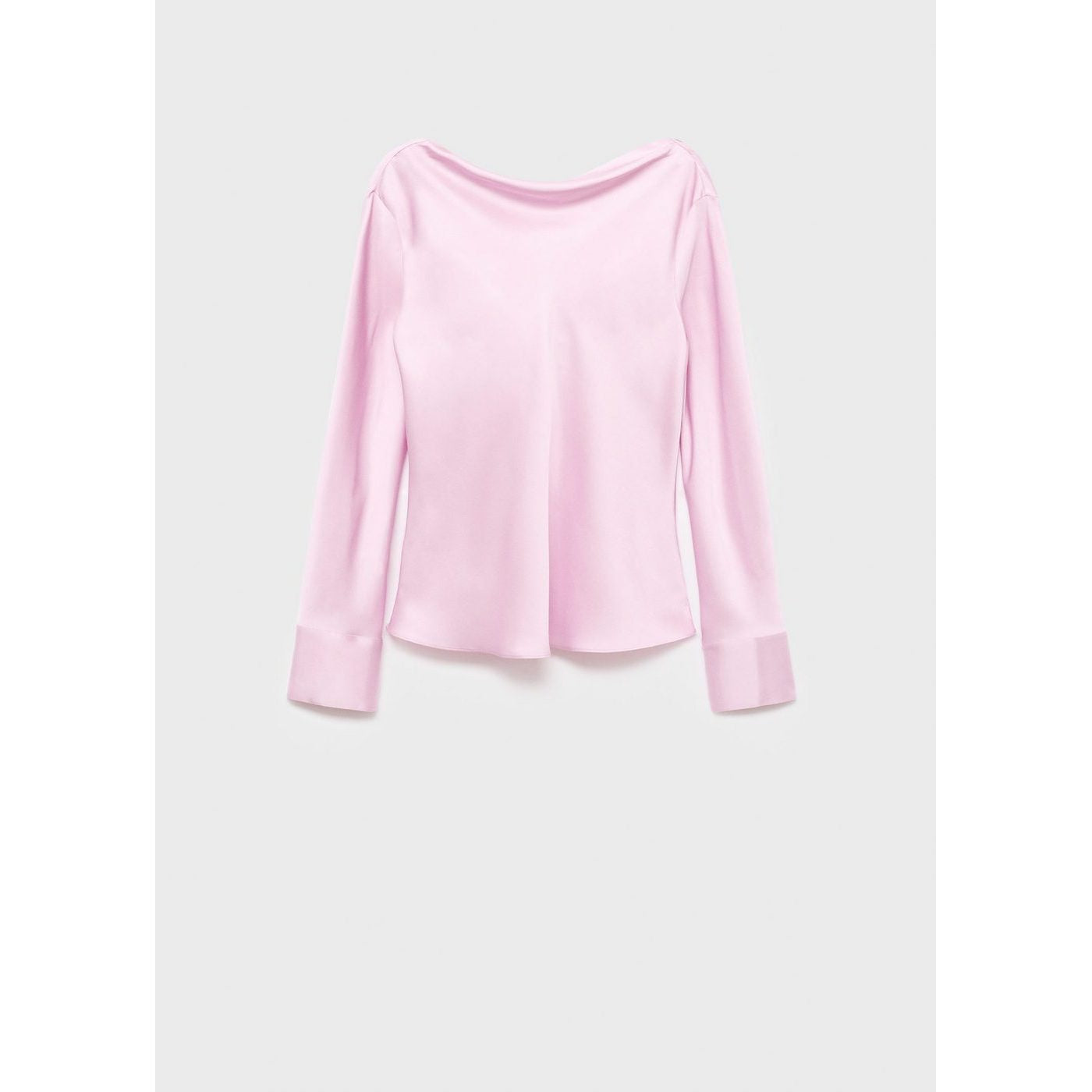 Blouse Satinée Dos Drapé