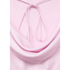 Blouse Satinée Dos Drapé