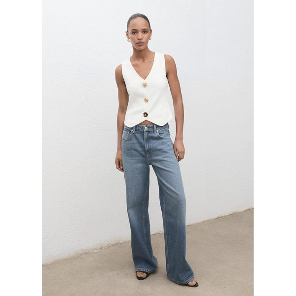 Gilet Maille Boutons Bijoux