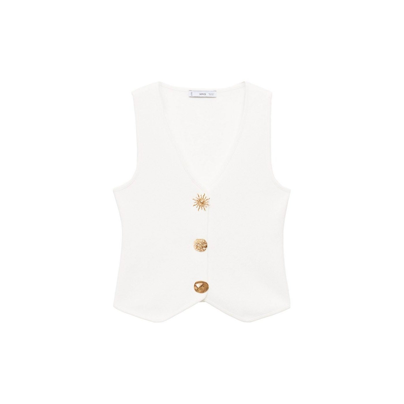 Gilet Maille Boutons Bijoux