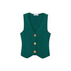 Gilet Maille Boutons Bijoux