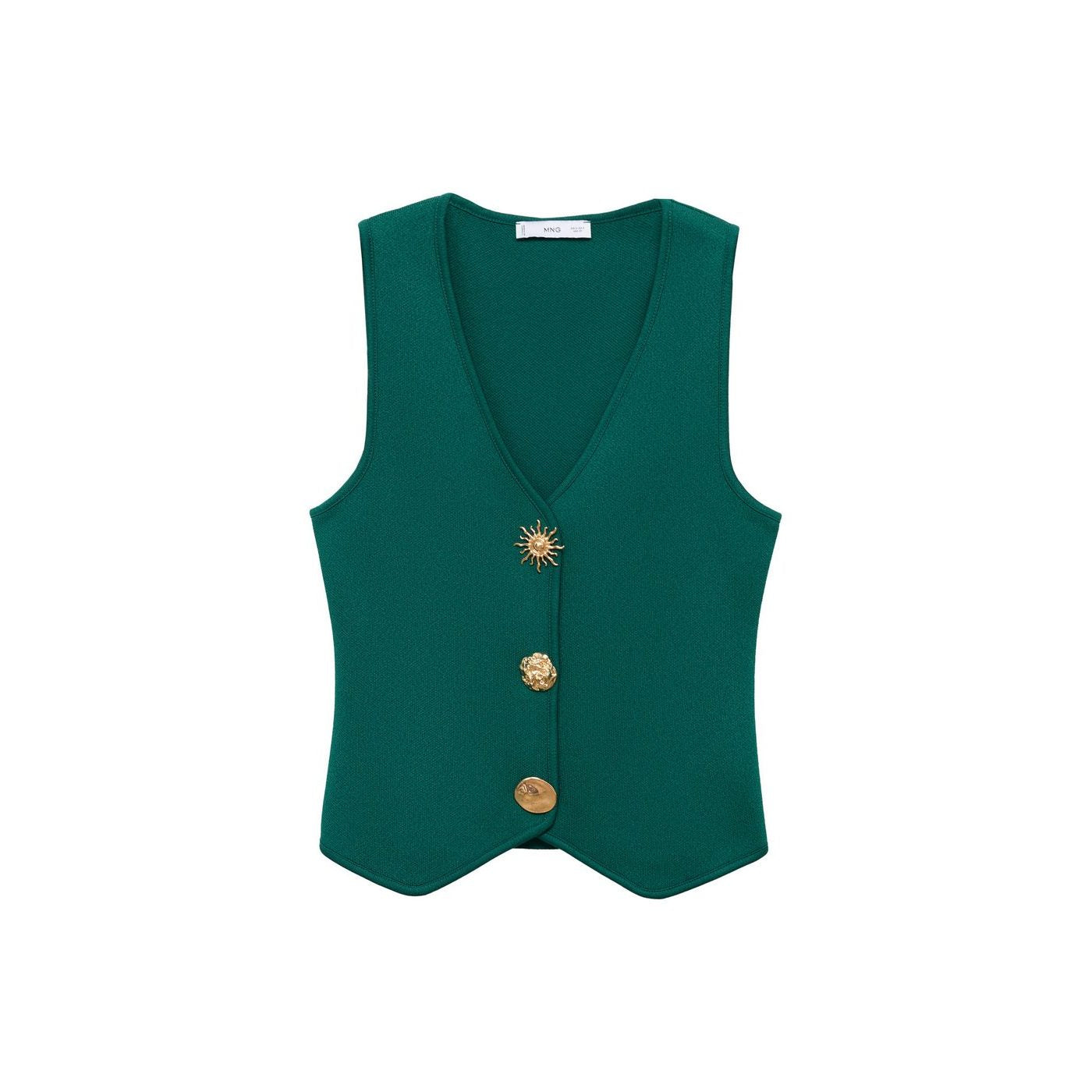 Gilet Maille Boutons Bijoux