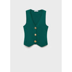 Gilet Maille Boutons Bijoux