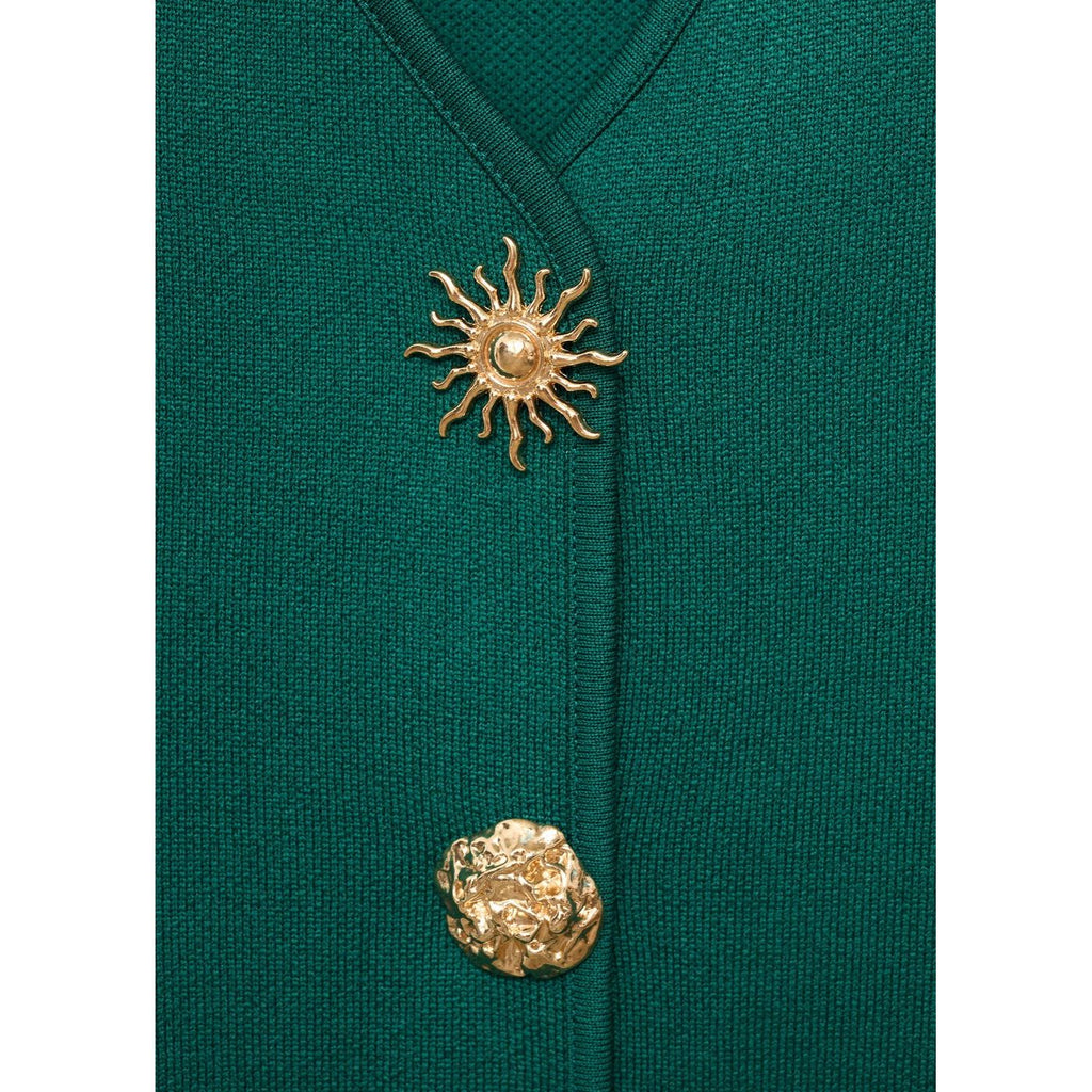 Gilet Maille Boutons Bijoux