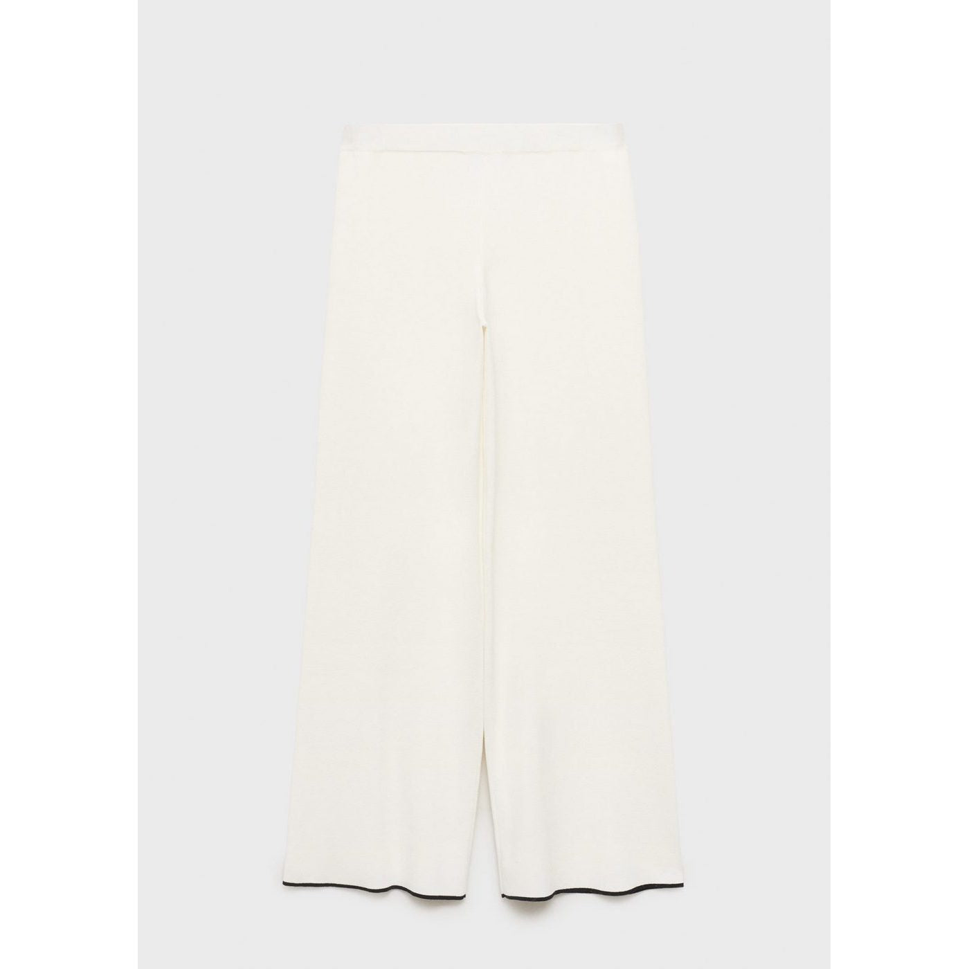 Pantalon Maille Bas Contrastant