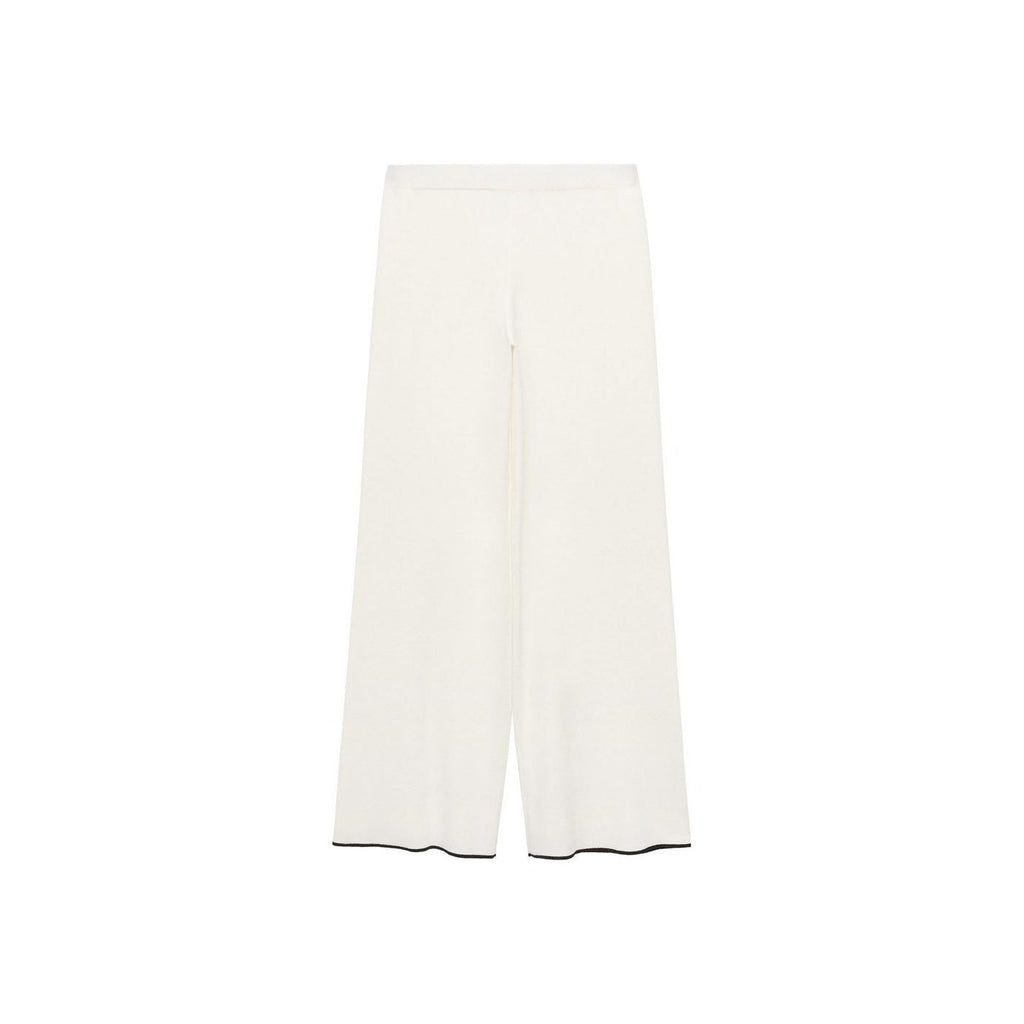 Pantalon Maille Bas Contrastant