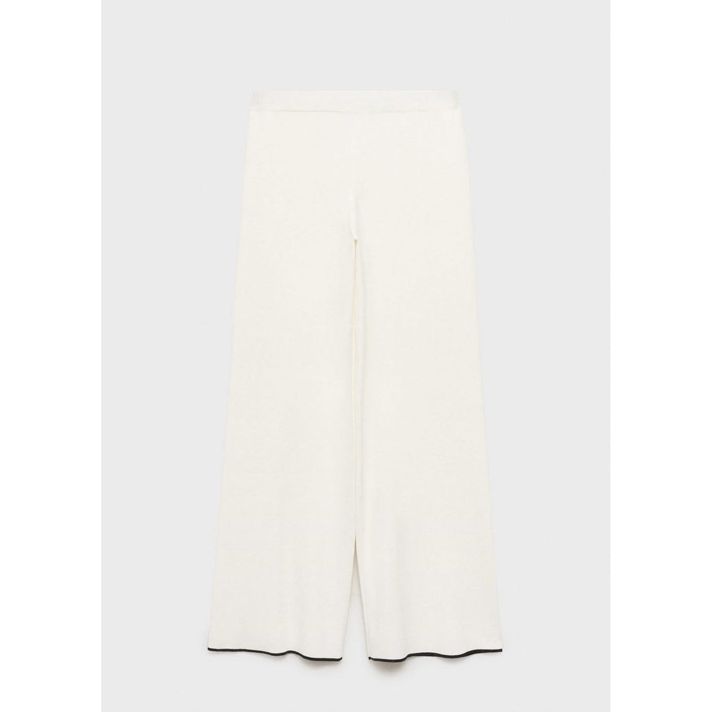 Pantalon Maille Bas Contrastant