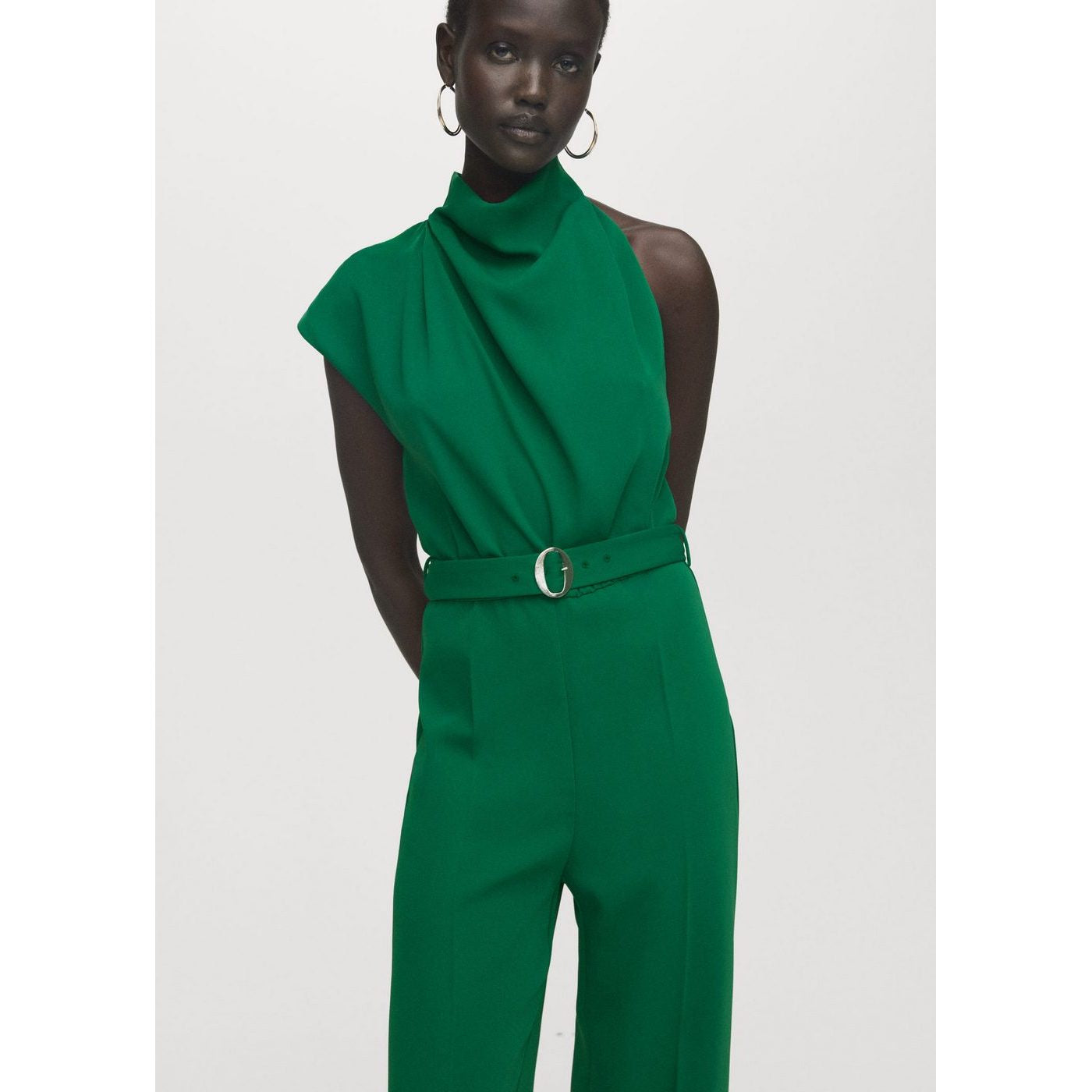 Combinaison Longue Asymétrique Ceinture