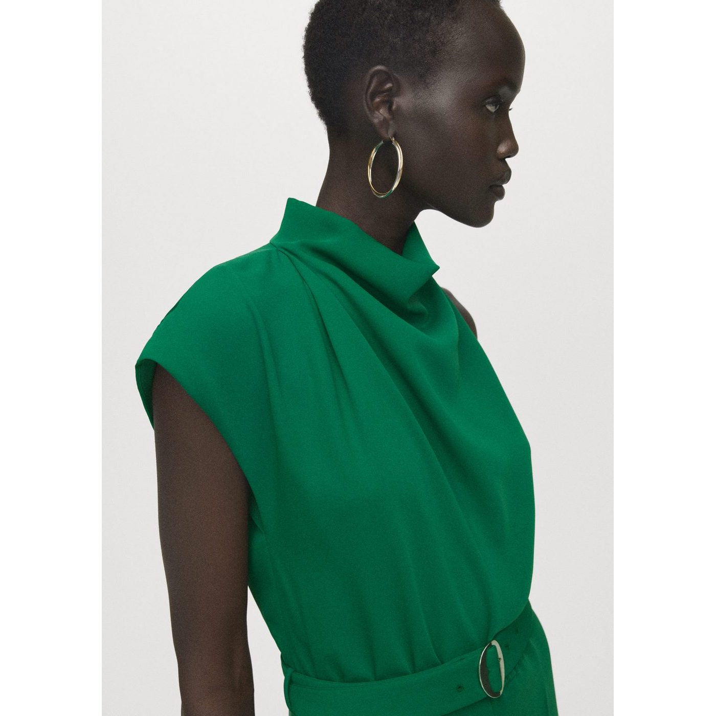 Combinaison Longue Asymétrique Ceinture