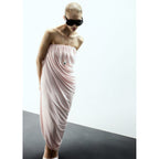 Robe Asymétrique Drapée Bustier
