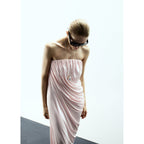 Robe Asymétrique Drapée Bustier