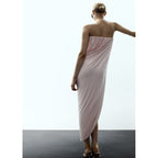 Robe Asymétrique Drapée Bustier
