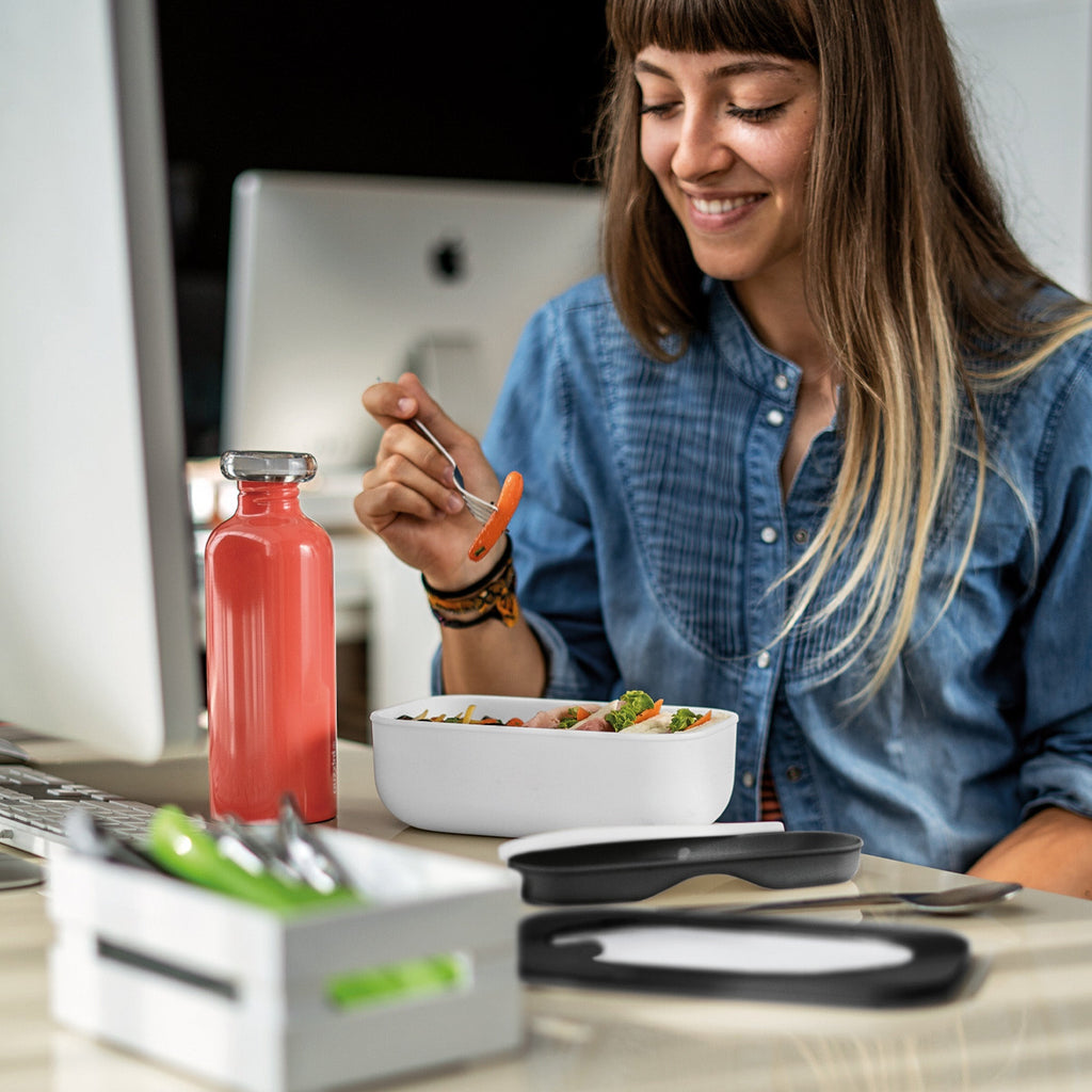 Boîte-Repas Avec Couverts De Voyage "Store&Go"