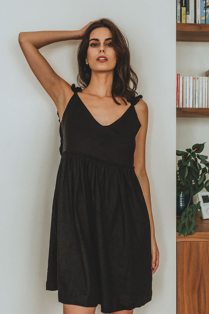 Robe Liam Noir Naturel