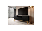 Kasha - Meuble Tv Avec Niche - Pieds Or