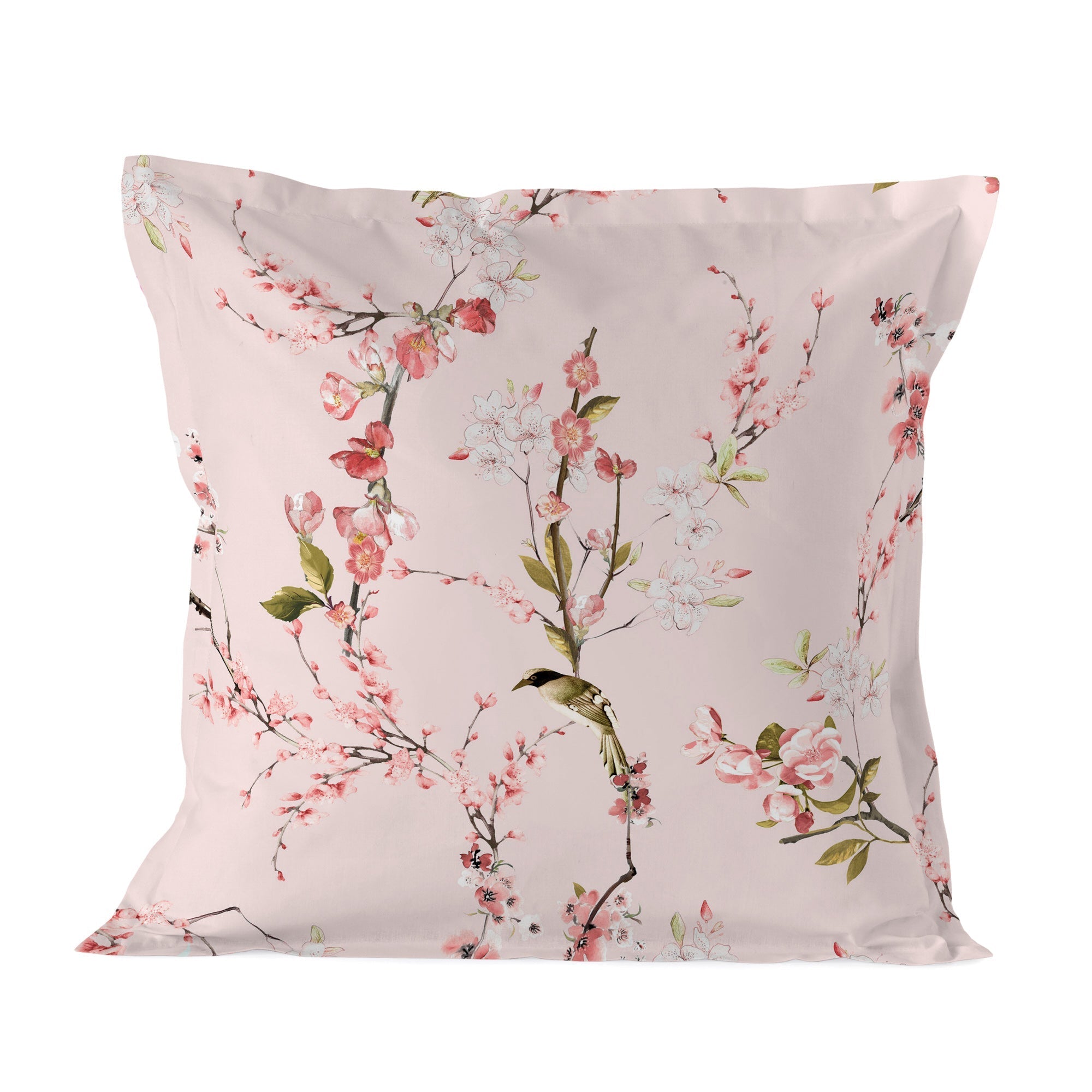 Housse De Coussin Chinoiserie Rose - Multicolore