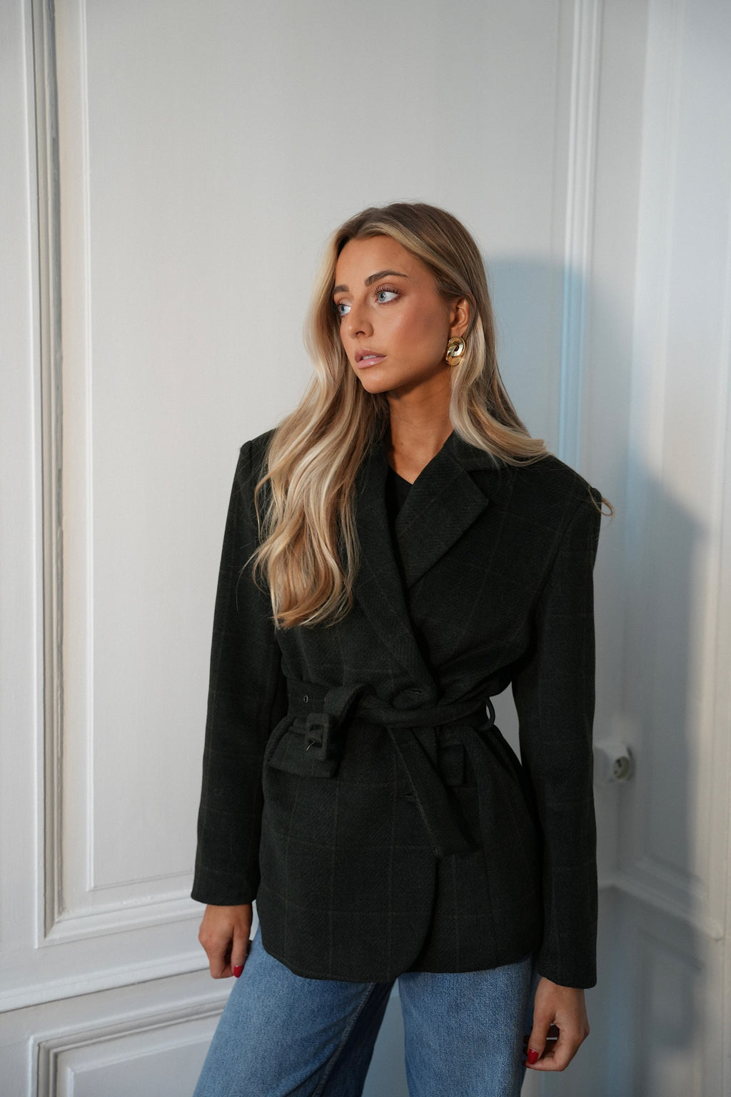 Veste Blazer En Laine Olivia - Vert Sapin
