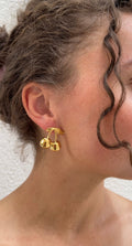 Boucles D'Oreilles Gold Cherry