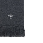 Prada - Foulard Logo Cashmere - Homme - Grey