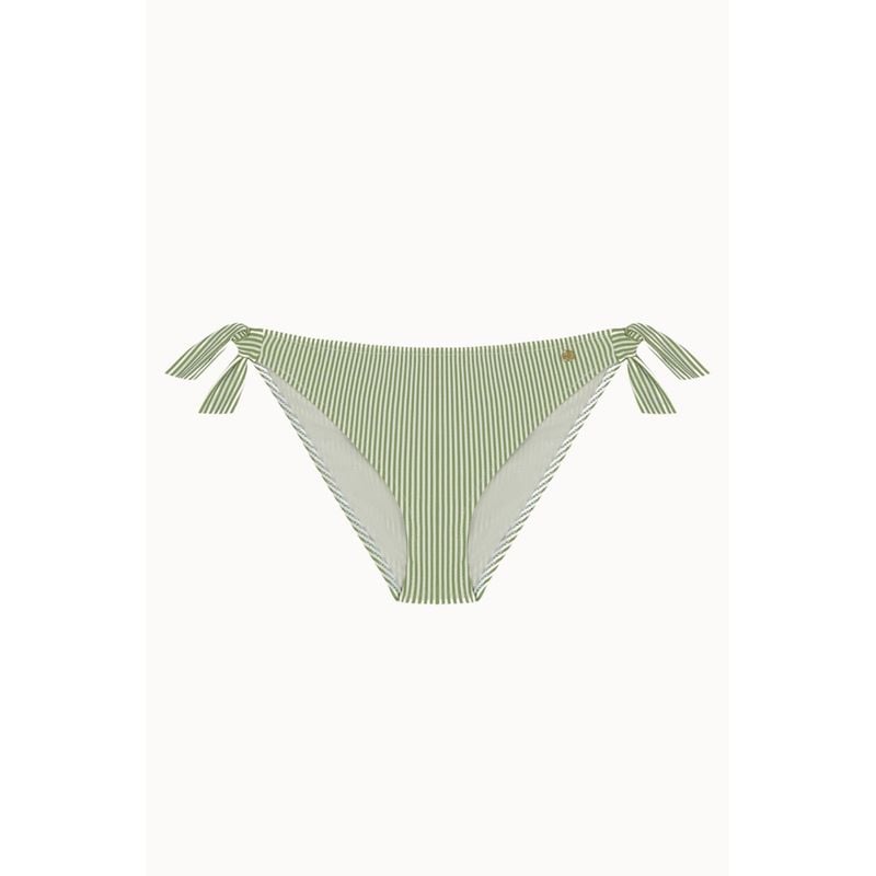 Bas De Bikini Rosemary Normal - Vert Et Blanc