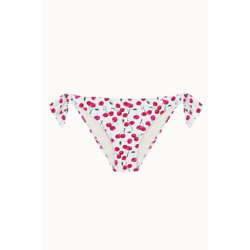 Bas De Bikini Picota Normal - Rouge Et Blanc