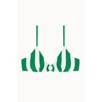 Haut De Bikini Plage Aura Aro - Vert Et Blanc