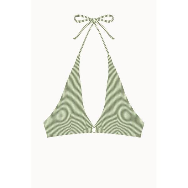 Haut De Bikini Rosemary Dos Nu - Vert Et Blanc