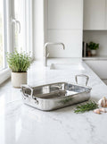 Plat À Four 35cm - Acier Inoxydable - Inox